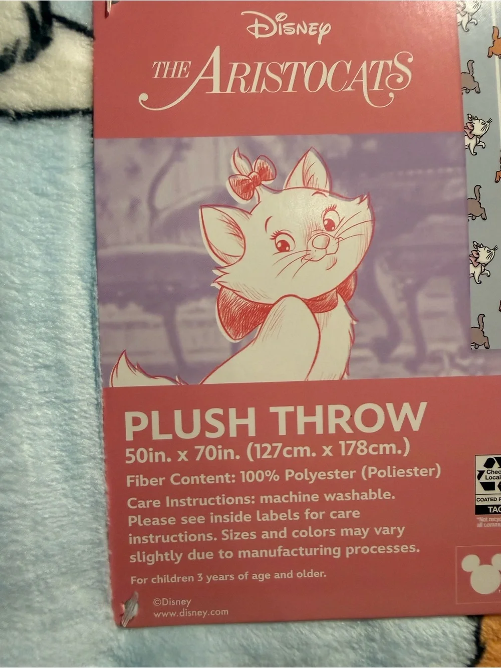 Viral The Aristocats Throw Blanket NWT